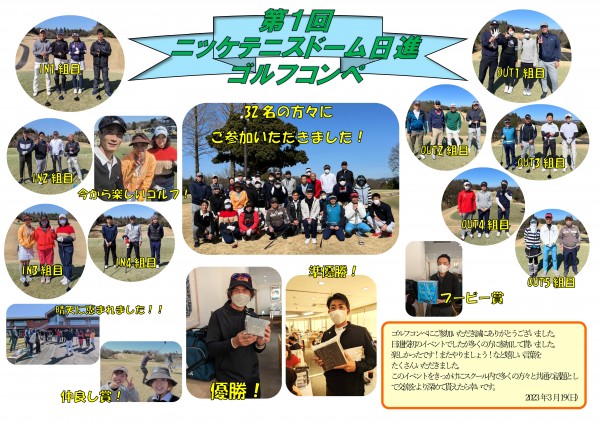 ゴルフコンペ結果